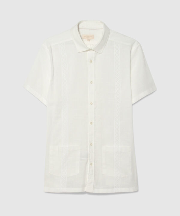 Camisa Guayabera Cuello Camisero Bon Bolsillo