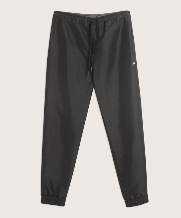 Pantal&oacute;n Jogger Plano Unicolor Con Cortes Contraste, Bolsillos Laterales, Cord&oacute;n Ajustable Y El&aacute;stico Interno, Sport L&iacute;neas