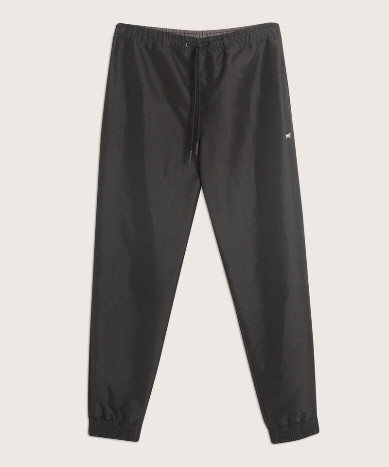 Pantal&oacute;n Jogger Plano Unicolor Con Cortes Contraste, Bolsillos Laterales, Cord&oacute;n Ajustable Y El&aacute;stico Interno, Sport L&iacute;neas