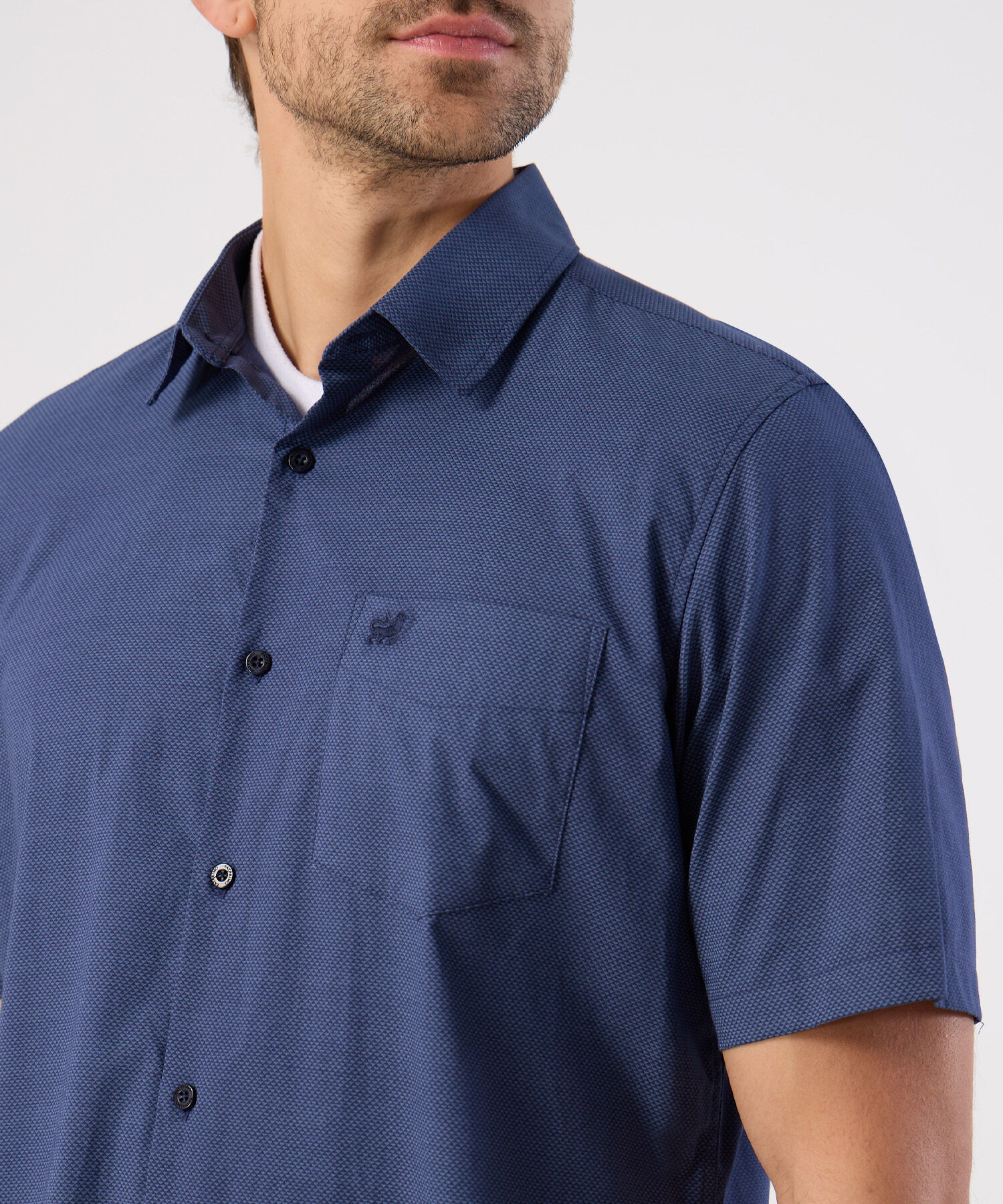 Camisa Casual Manga Corta Para Hombre