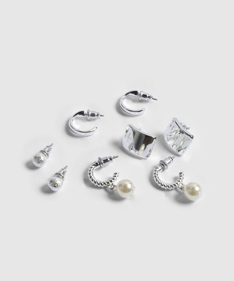 Aretes Plateados