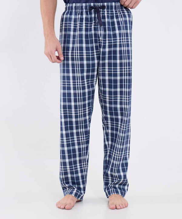 Conjunto Pijama Camiseta Cuello V Pantalon Preteñido Para Hombre image number null