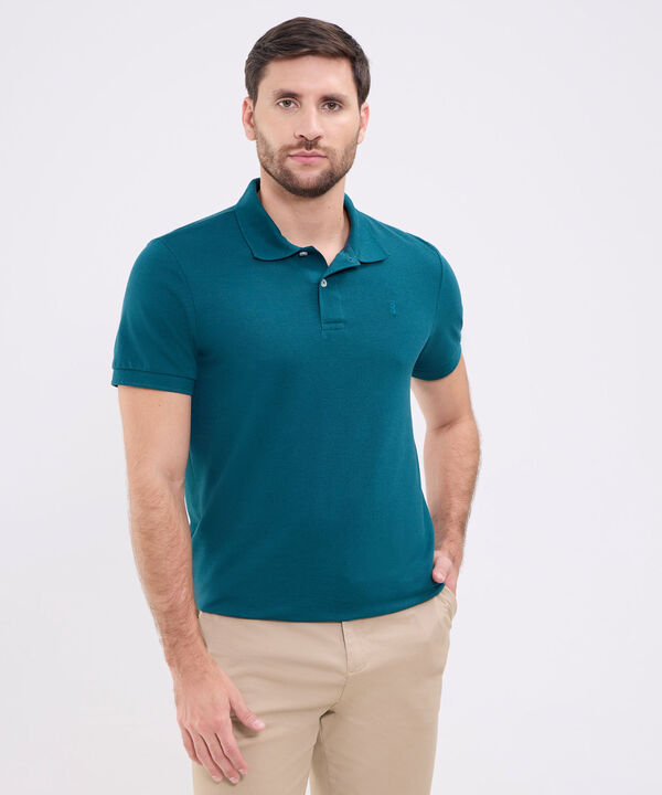 Polo Unicolor Para Hombre image number null