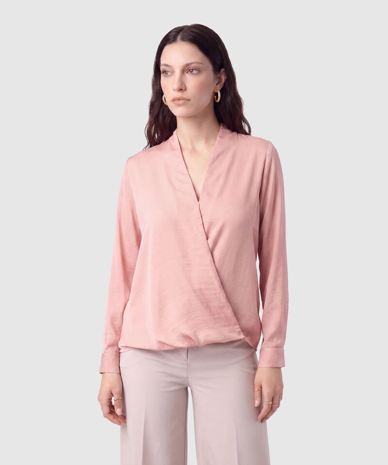 Blusa Cruzada Manga Larga Mujer