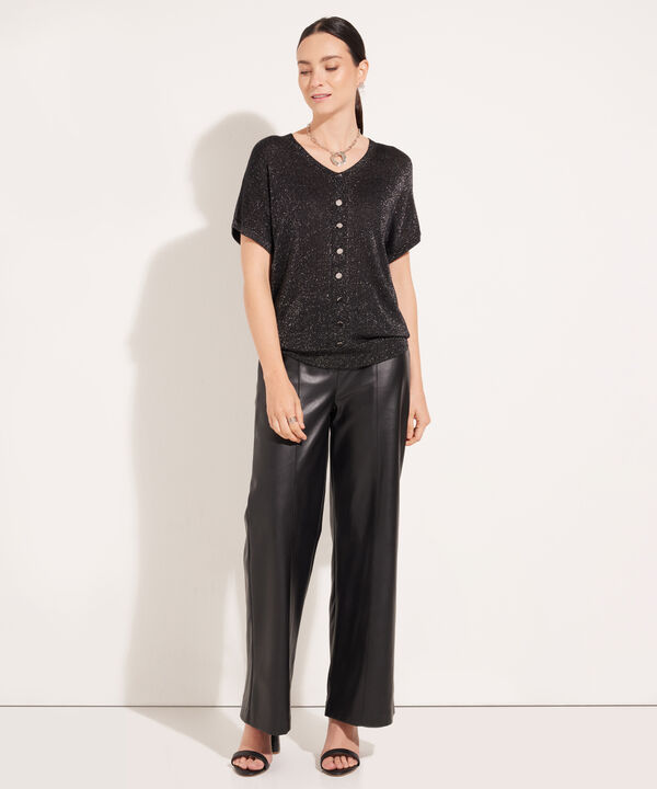 Blusa Tejida con Escote en V image number null
