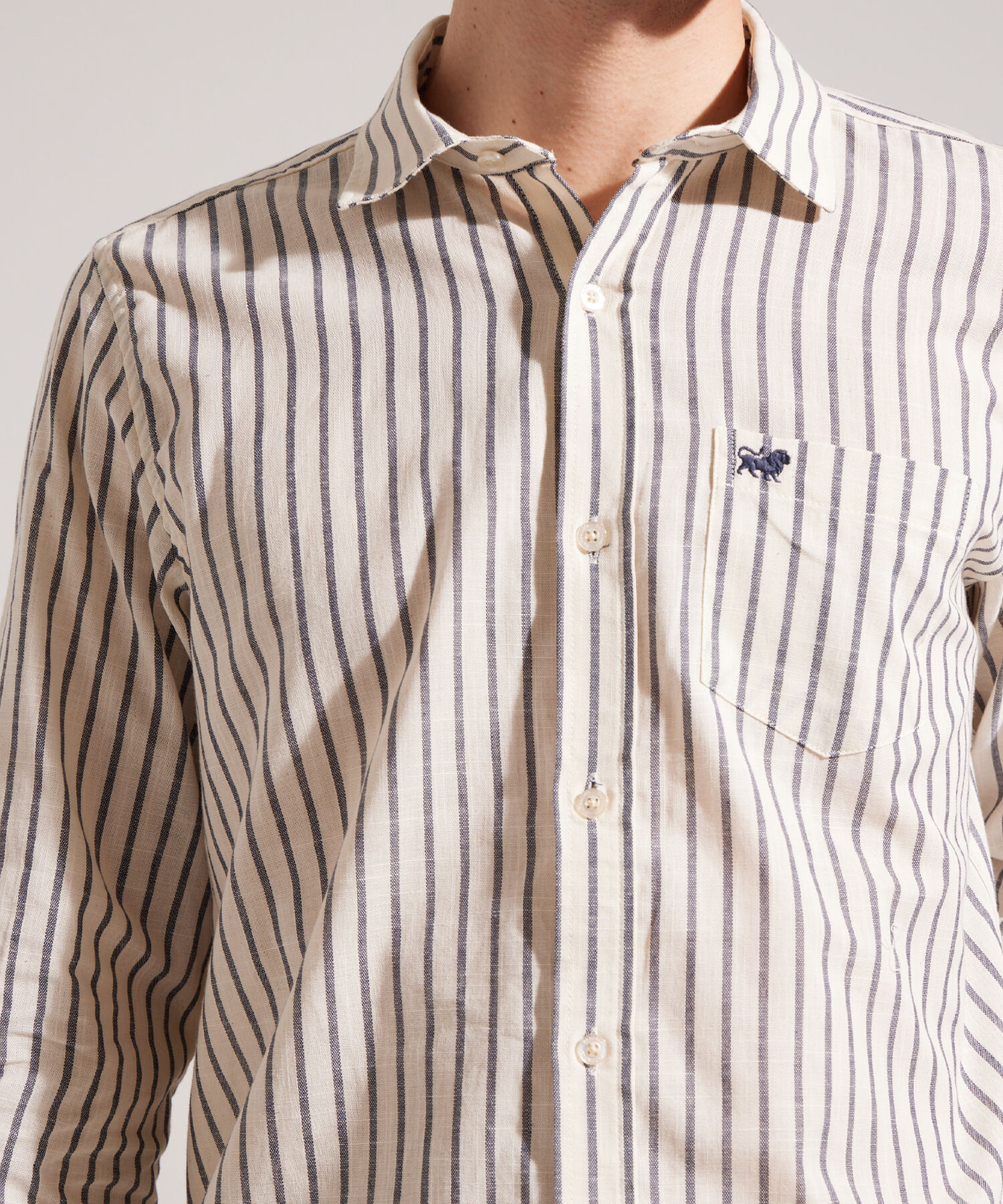 Camisa Manga Larga a Rayas