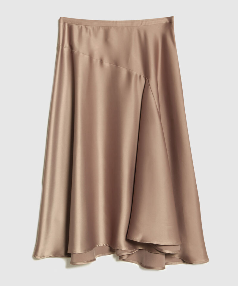 Falda Unicolor Midi