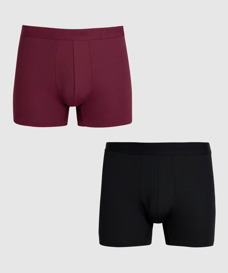 Set X2 B&oacute;xers Medios En Microfibra Hombre