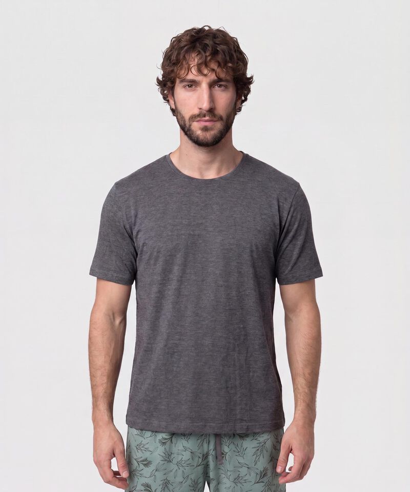 Conjunto Pijama Camiseta Cuello Redondo Con Patantalon Estampado Para Hombre