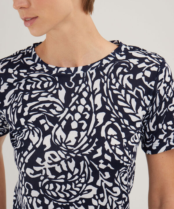 Camiseta Manga Corta Cuello Redondo Estampada