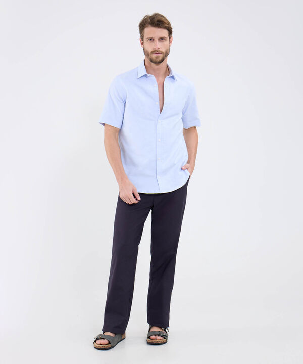 Camisa Oxford Unicolor image number null