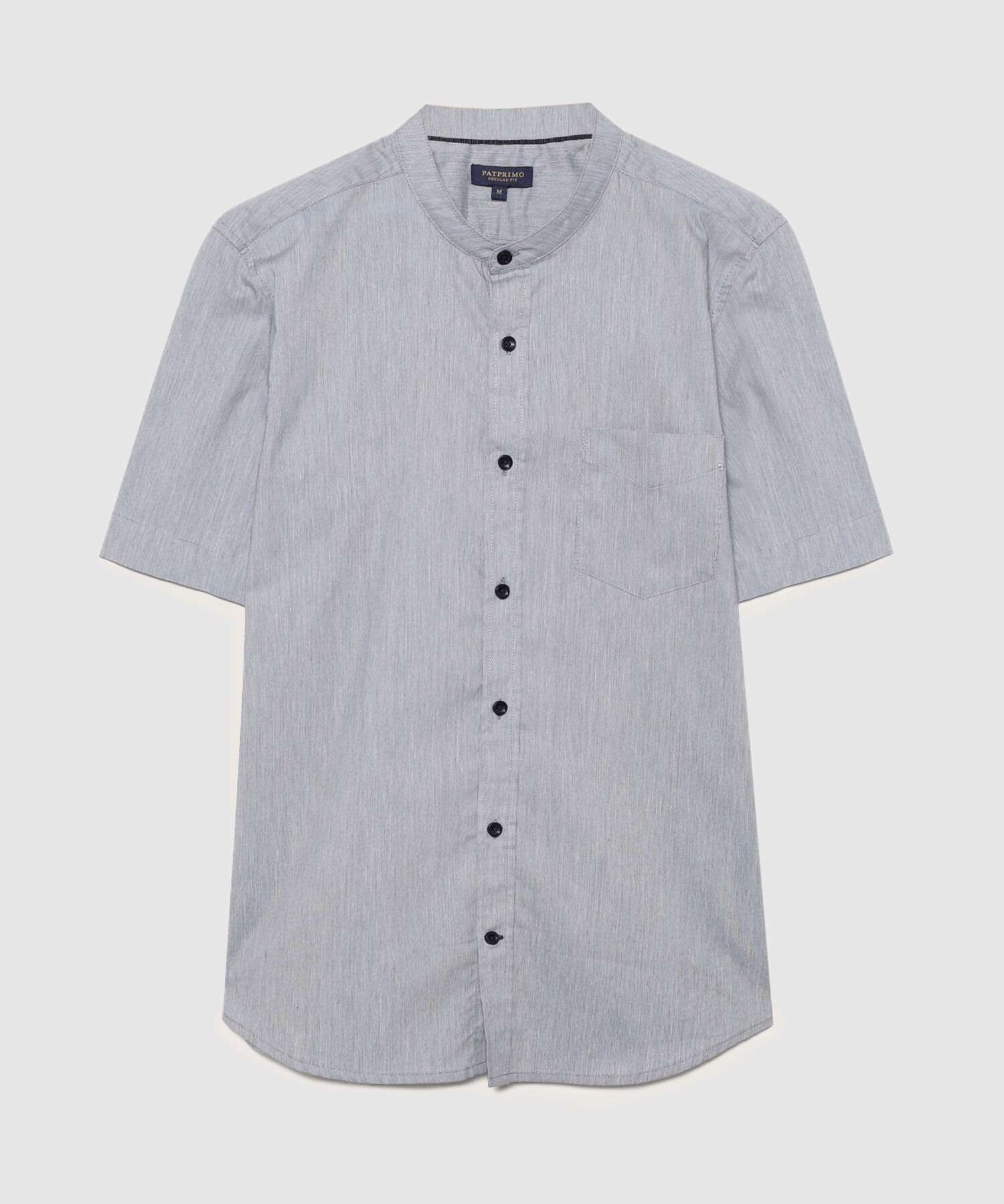 Camisa Manga Corta con Cuello Neru