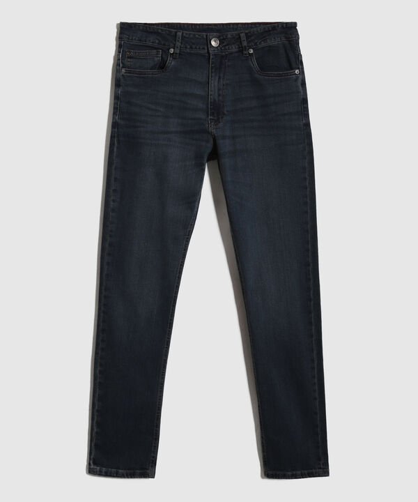 Jean Jean Skinny Masculino Tono Azul Oscuro
