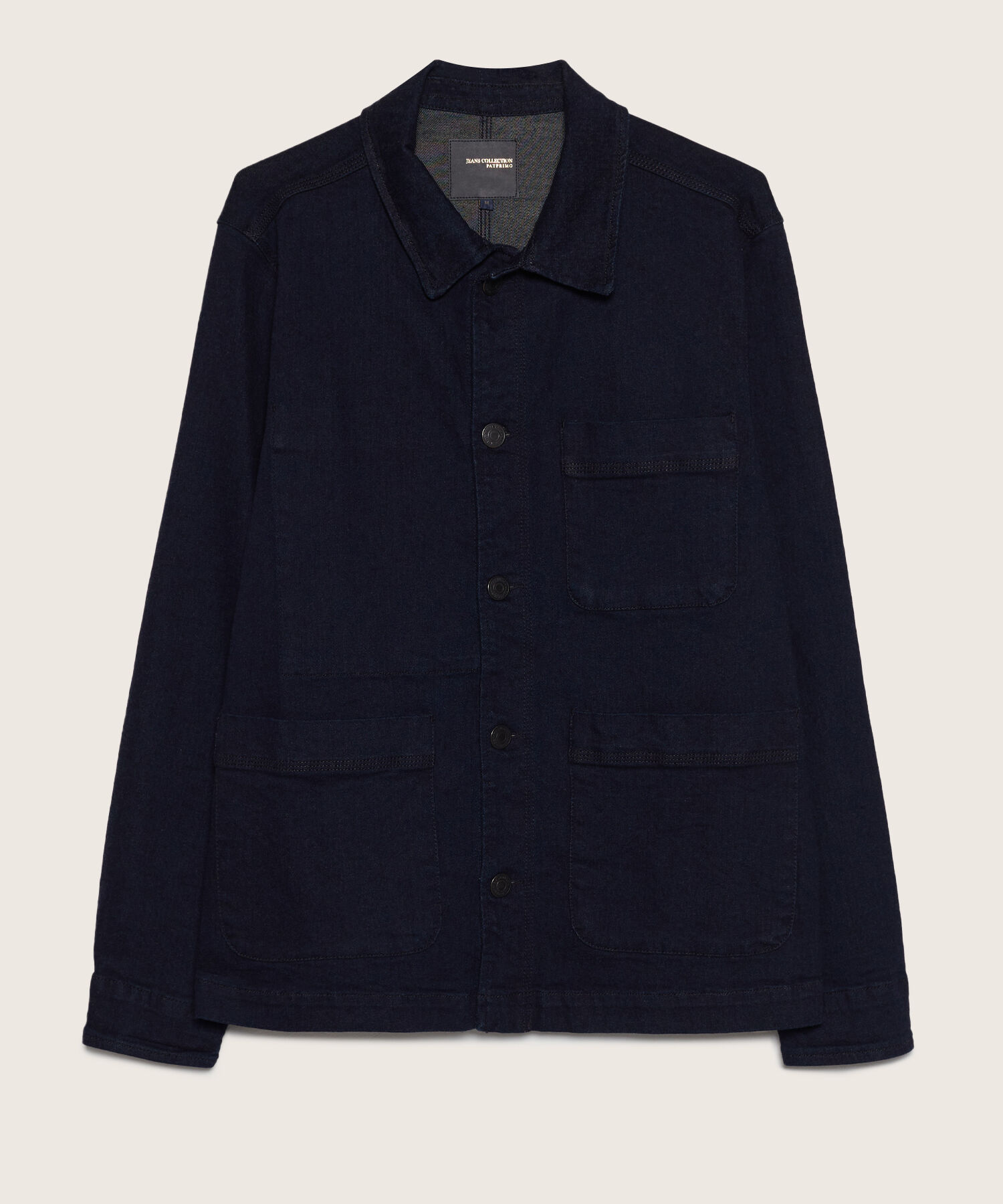 Chaqueta Con Bolsillo Interno Tono Raw