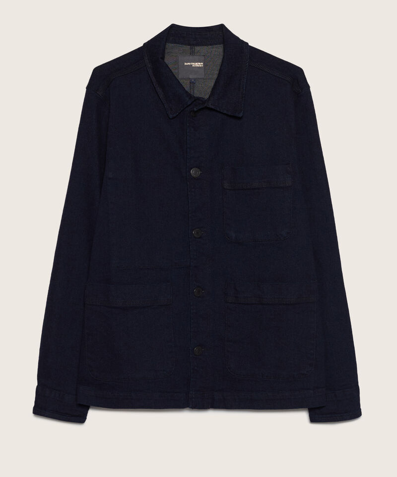 Chaqueta Con Bolsillo Interno Tono Raw