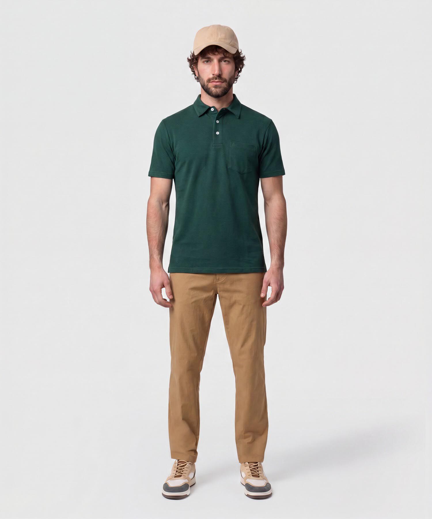 Polo Con Bolsillo De Parche Para Hombre