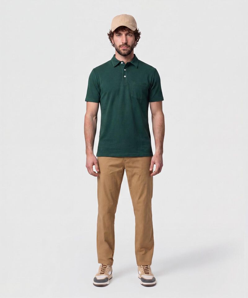 Polo Con Bolsillo De Parche Para Hombre