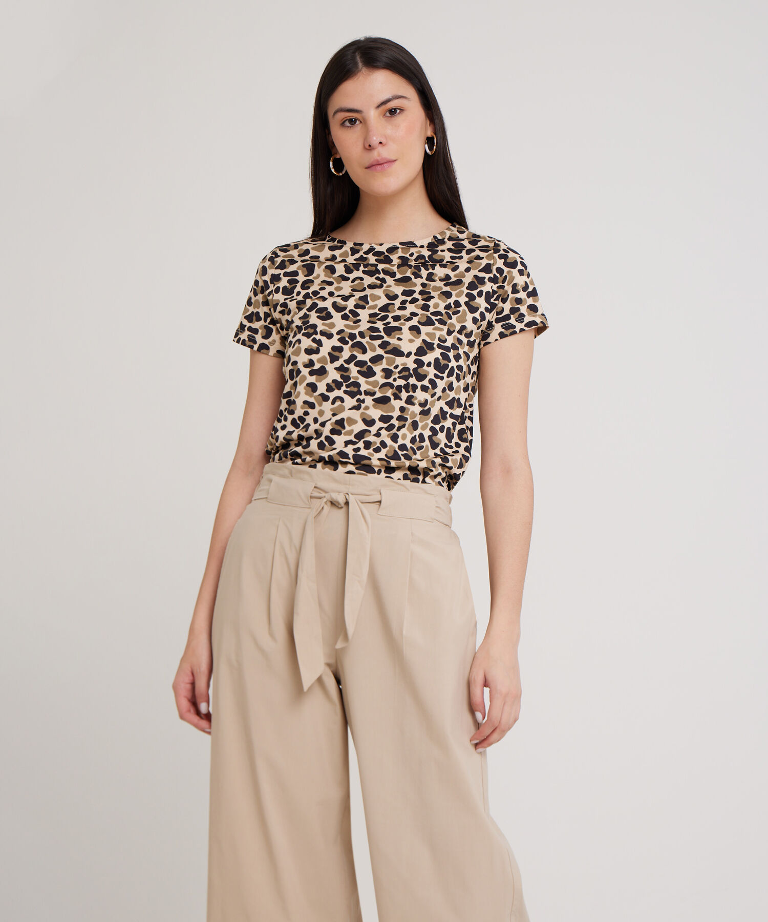Camiseta Manga Corta con Estampado