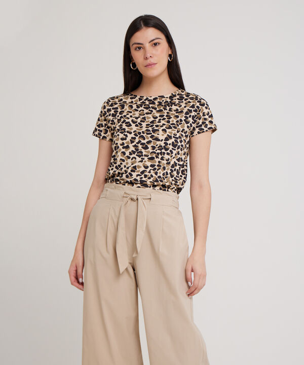 Camiseta Manga Corta con Estampado