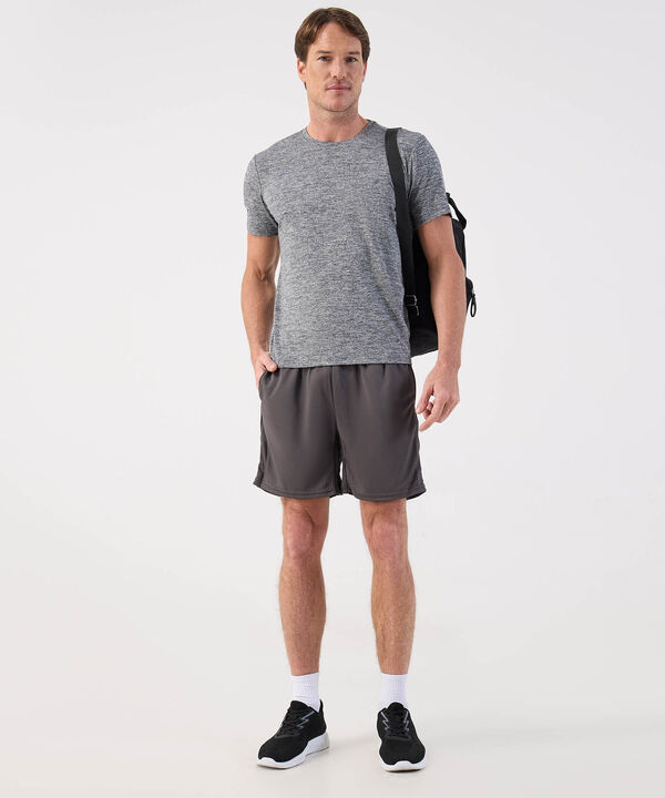 Bermuda Punto Unicolor Con Bolsillos image number null