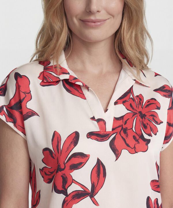 Blusa Manga Corta Estampada 