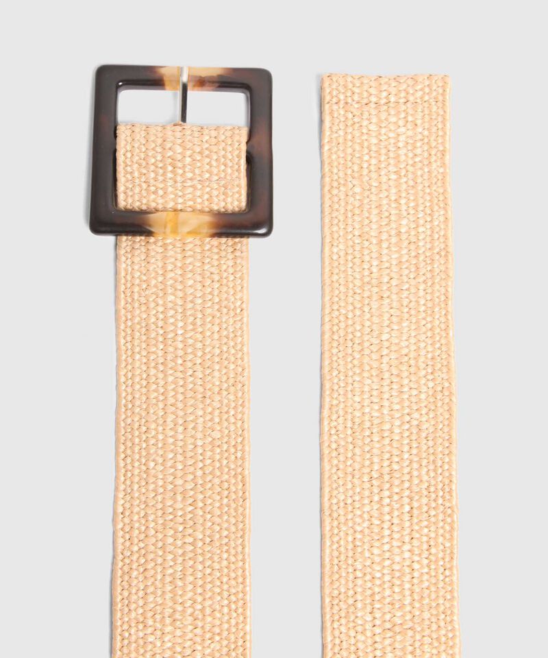 Cinturón Trenzado Para Mujer Con Hebilla Cuadrada