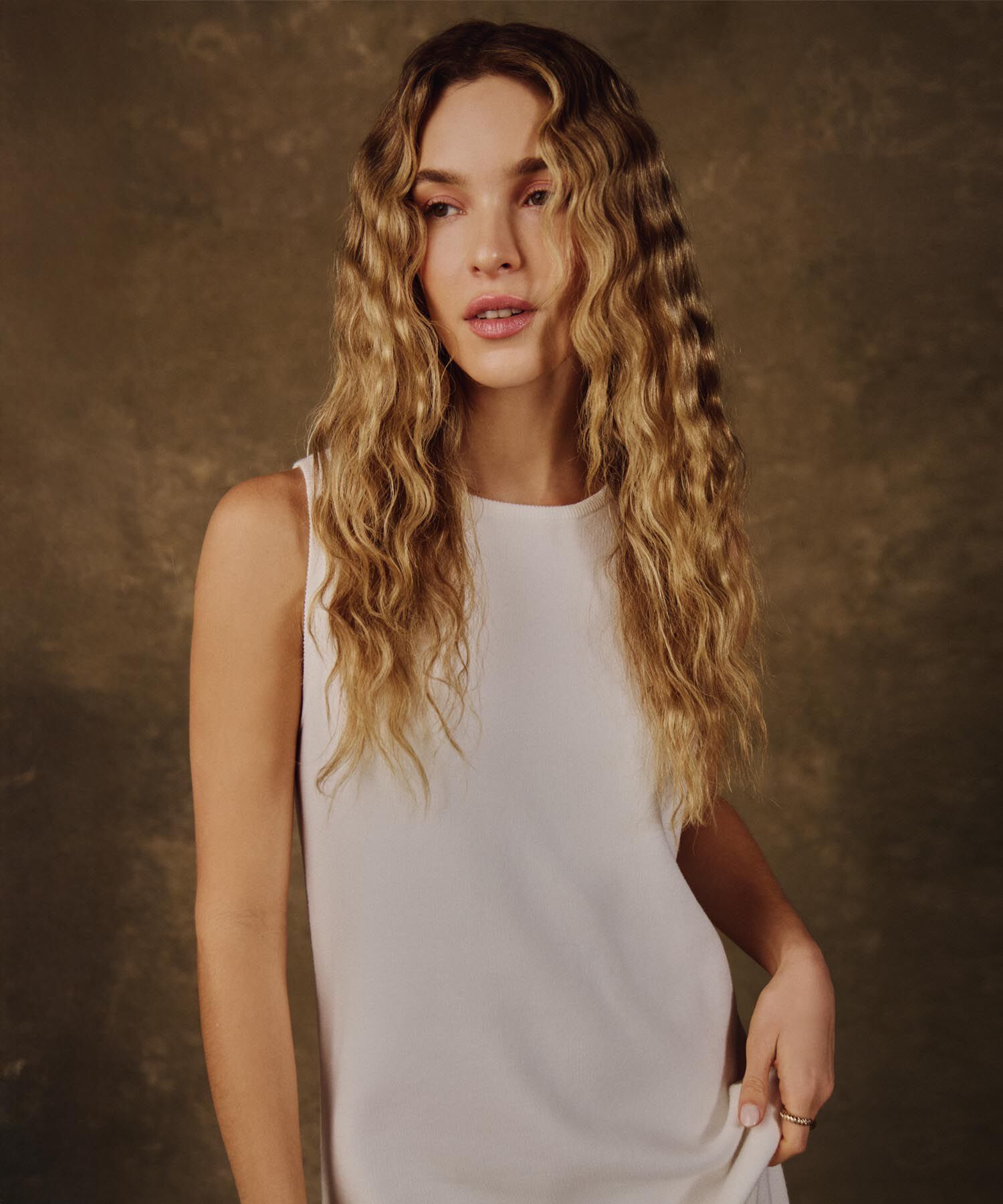 Vestido Midi Sin Mangas Para Mujer