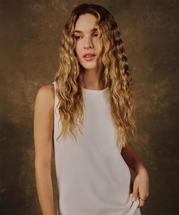 Vestido Midi Sin Mangas Para Mujer