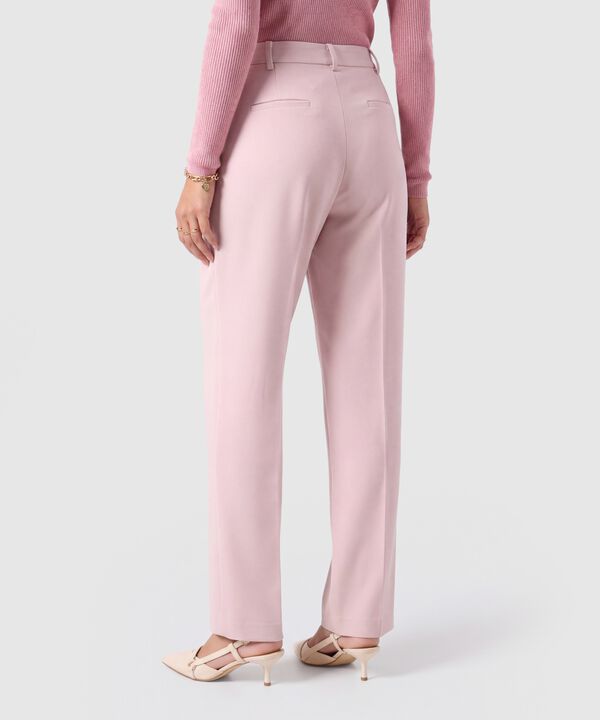 Pantal&oacute;n Tiro Alto Con Pinzas Para Mujer