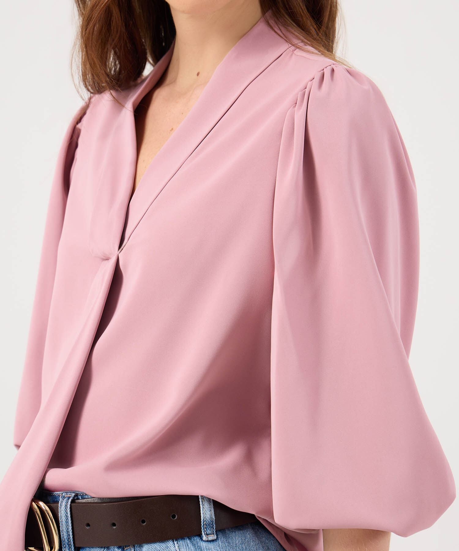 Blusa Manga ¾ Con Detalle