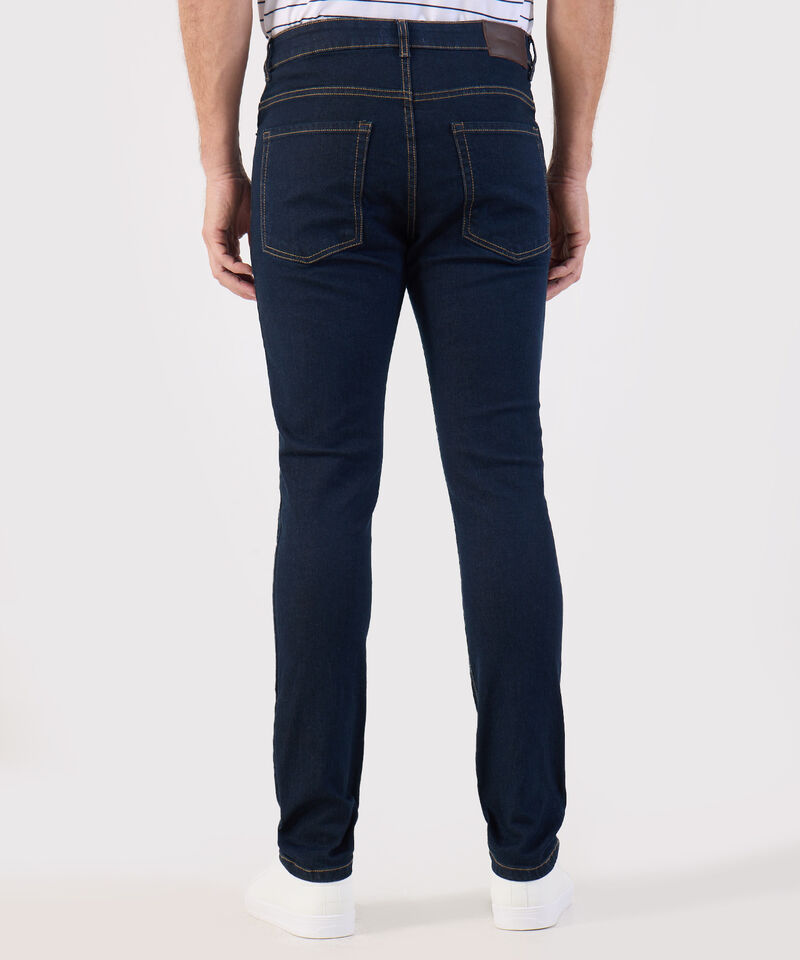 Jean Slim Fit Cl&aacute;sico Azul Oscuro Para Hombre