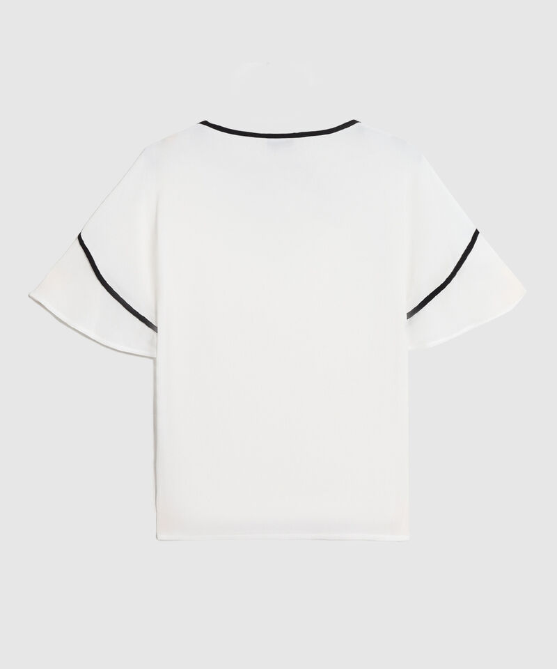 Blusa De Manga Acampanada Para Mujer