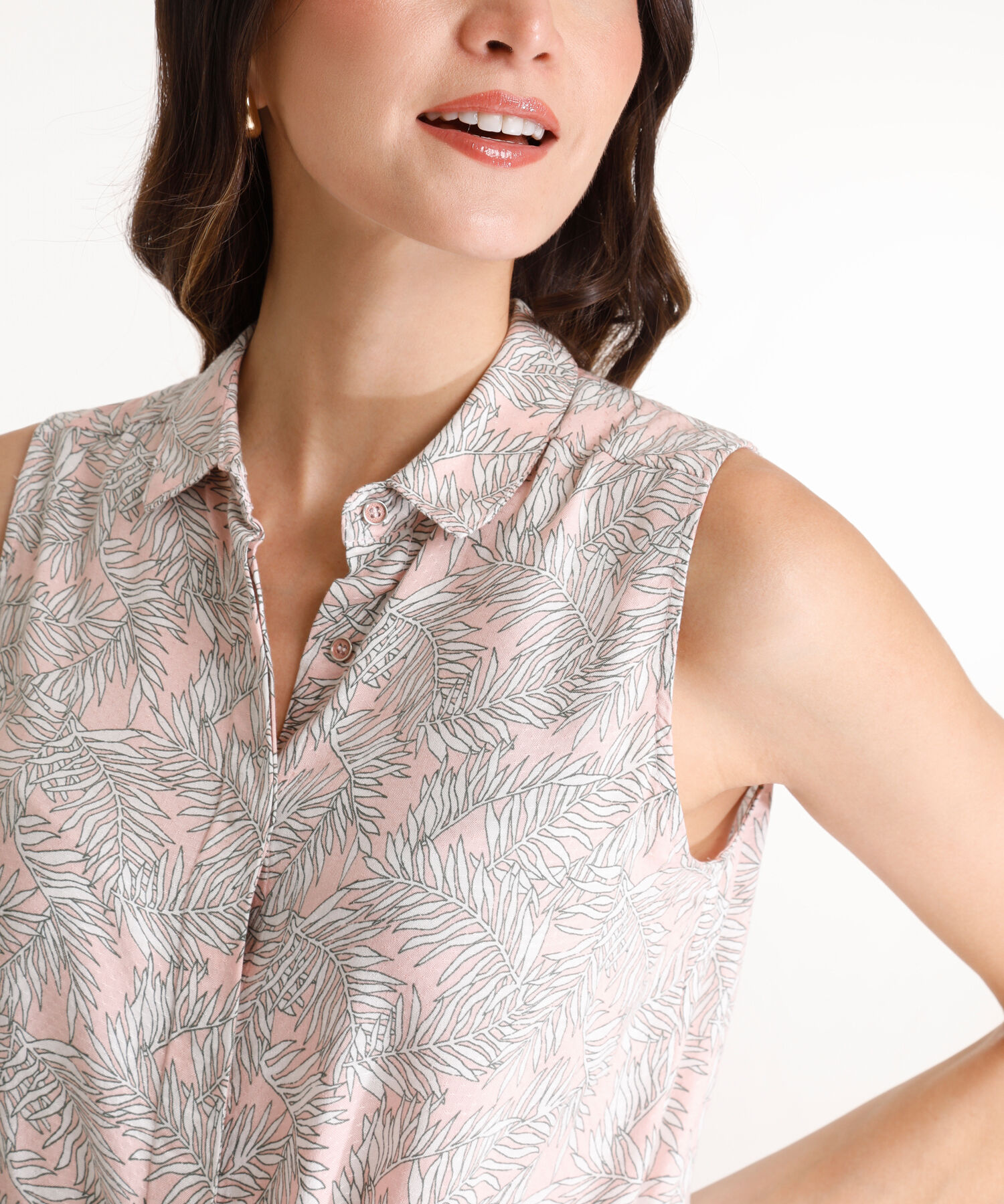 Camisa Manga Sisa Estampada
