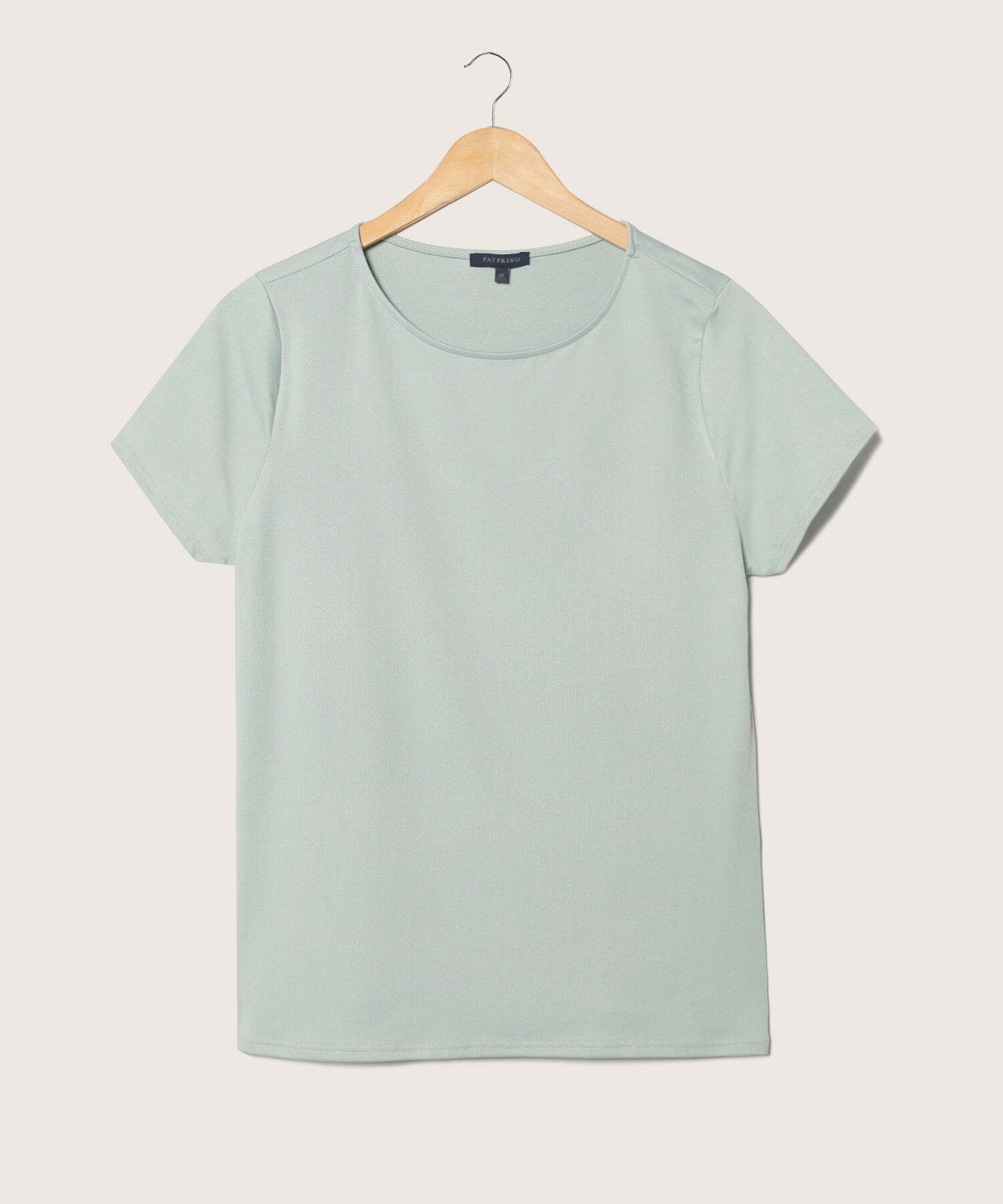 Camiseta Manga Corta Cuello Redondo Unicolor