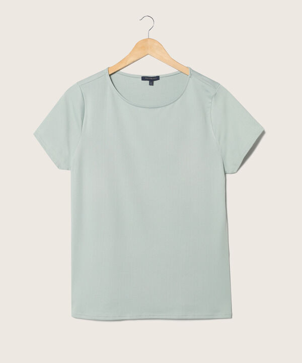 Camiseta Manga Corta Cuello Redondo Unicolor