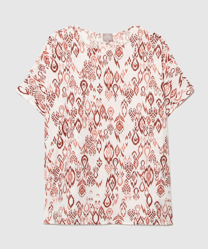 Blusa Estampada en Lino
