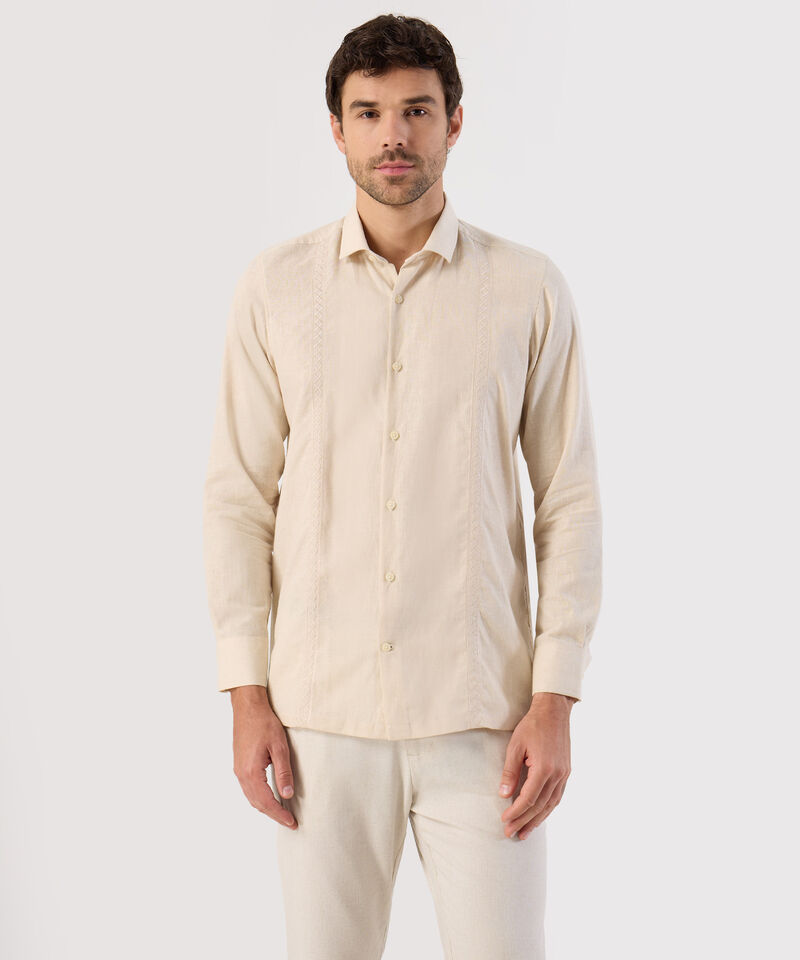 Camisa Guayabera Moderna Para Hombre
