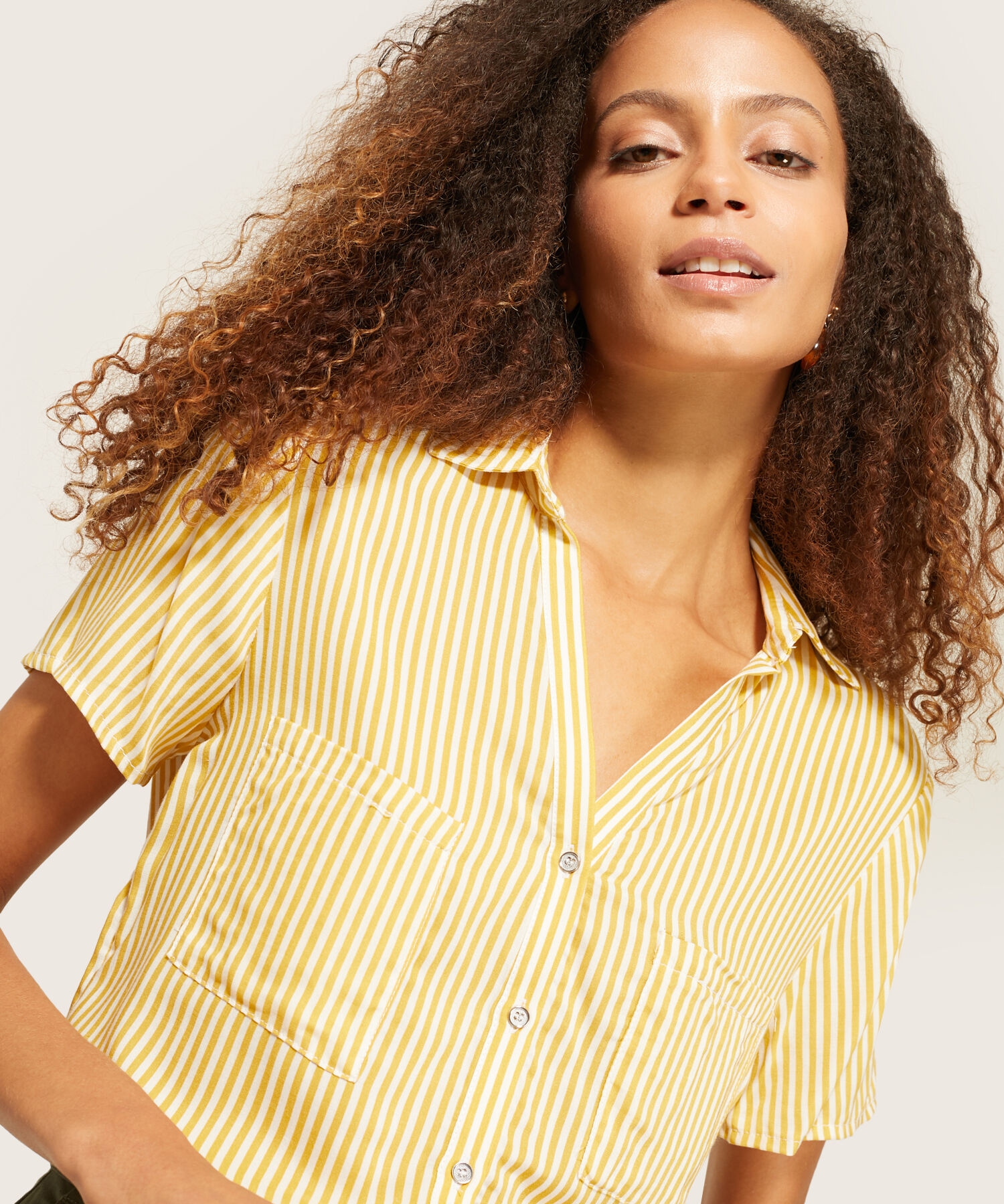 Camisa Manga Corta a Rayas