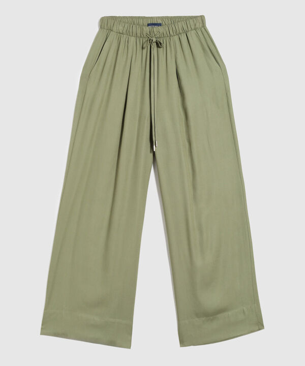 Pantalón Fluido Con Pretina Resortada image number null