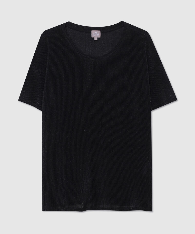 Camiseta Con Cuello Redondo Y Manga Corta Corrida