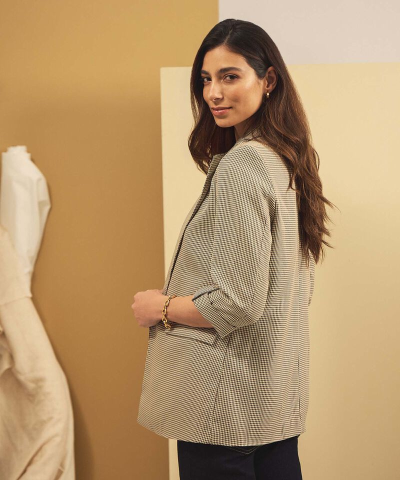 Blazer Manga Larga Con Bot&oacute;n Para Mujer