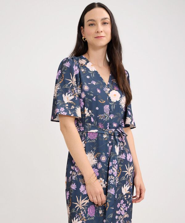 Vestido Estampado Corto