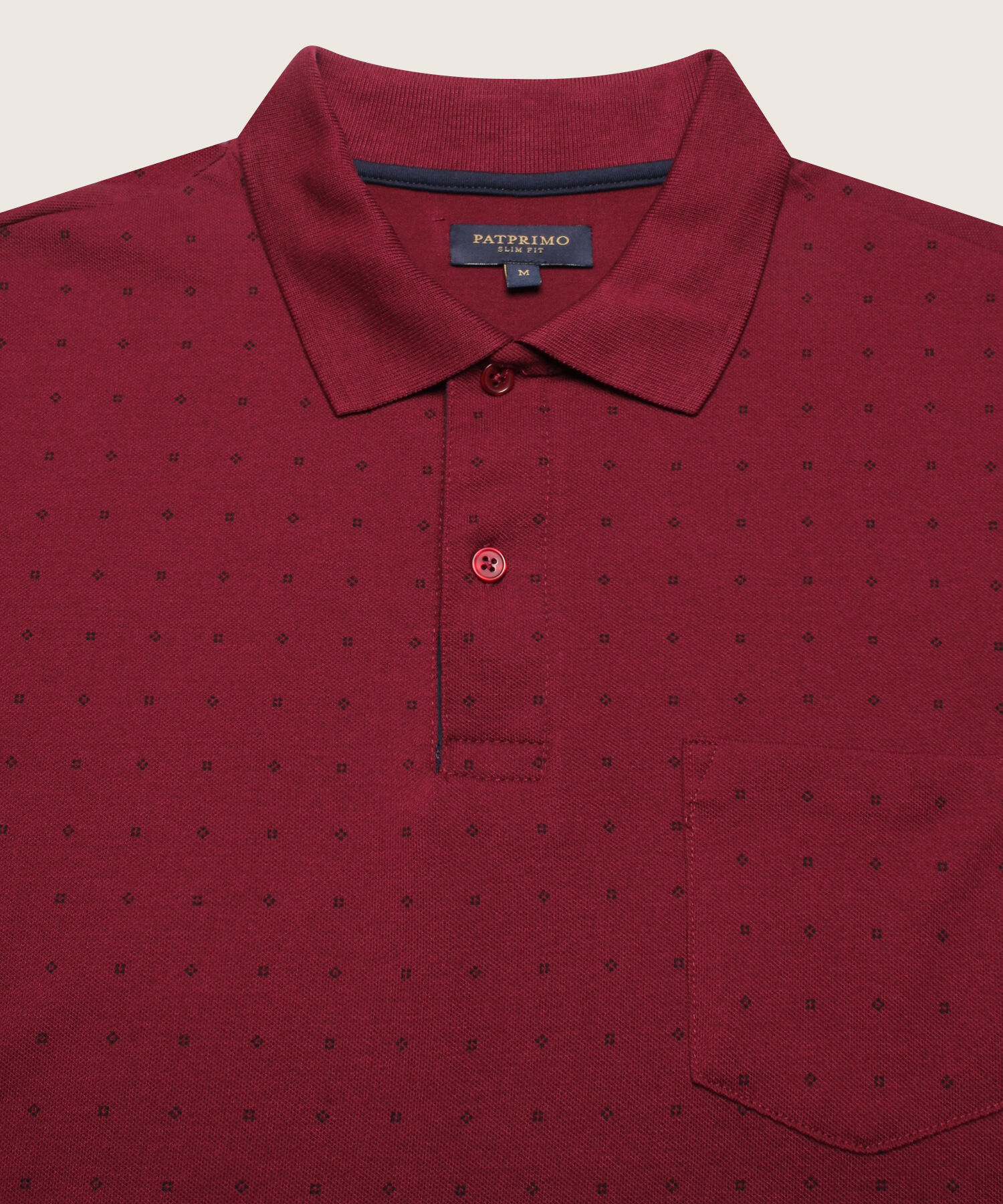 Polo Corte Slim Fit Blanco