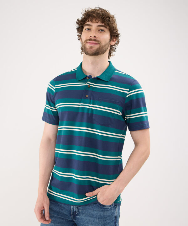 Polo Listador Cuello Tejido image number null