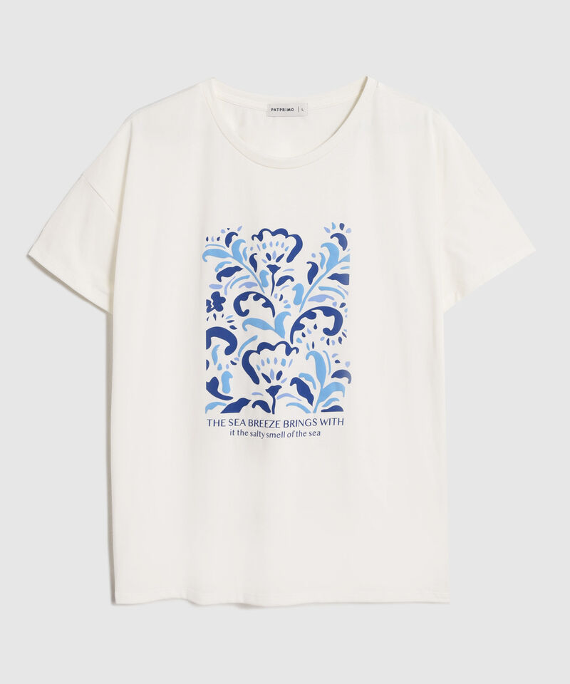 Camiseta Para Mujer Estampado Floral