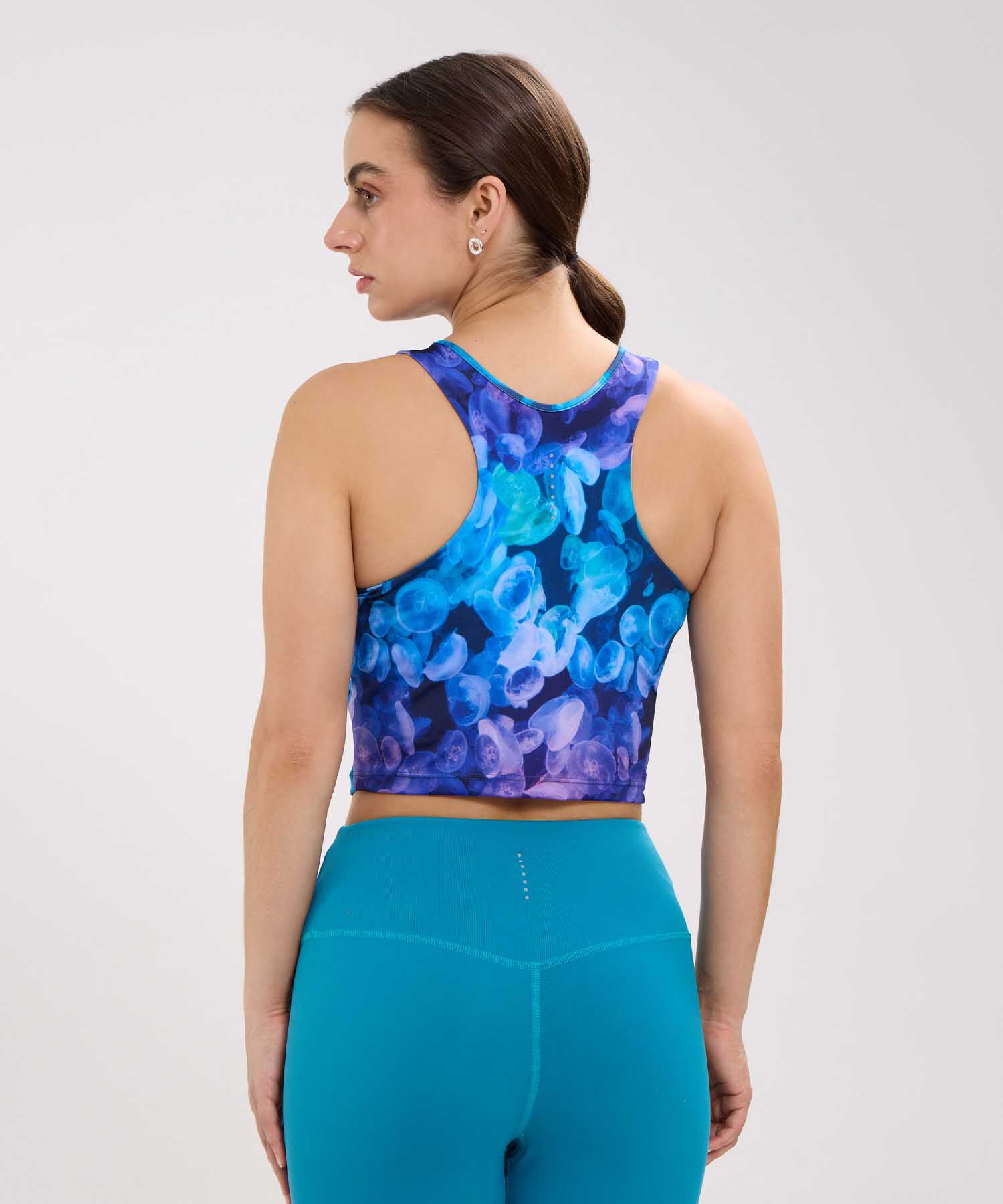 Camiseta Para Mujer, Silueta Corta Estampada