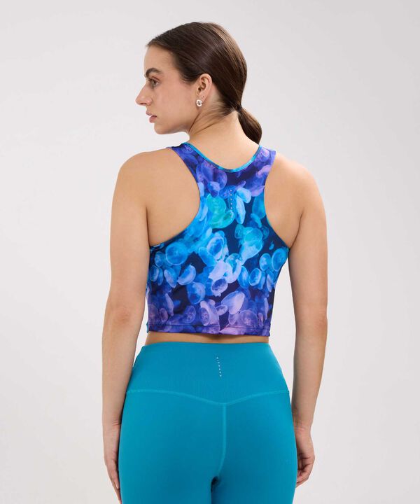 Camiseta Para Mujer, Silueta Corta Estampada