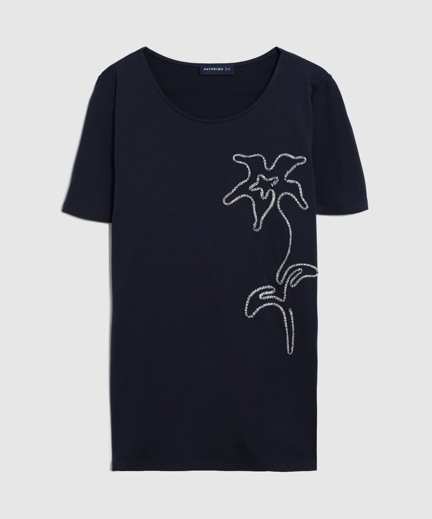 Camiseta B&aacute;sica De Cuello Redondo Mujer Curvy