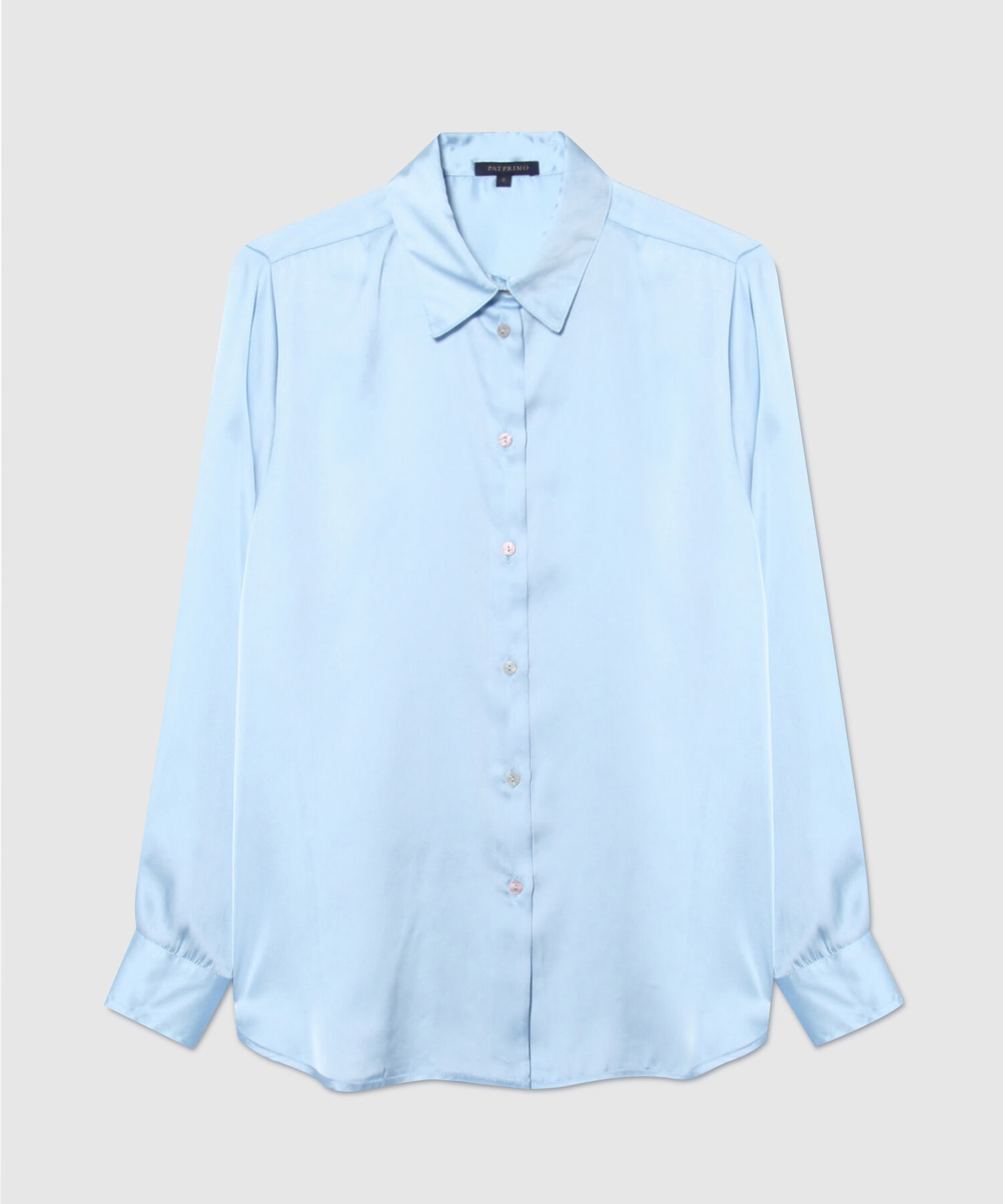 Camisa Manga Larga en Satín