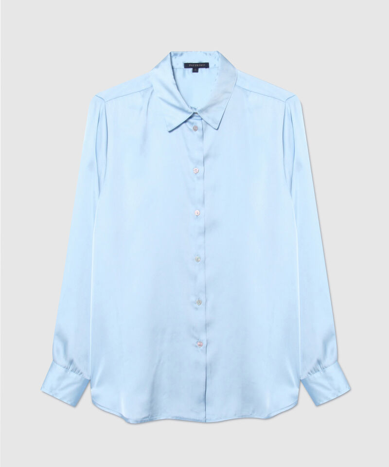 Camisa Manga Larga en Satín